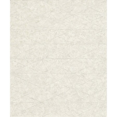 Manhattan Comfort Laval Seth White Triangle 33 ft L X 209 in W Wallpaper BR4096-554311